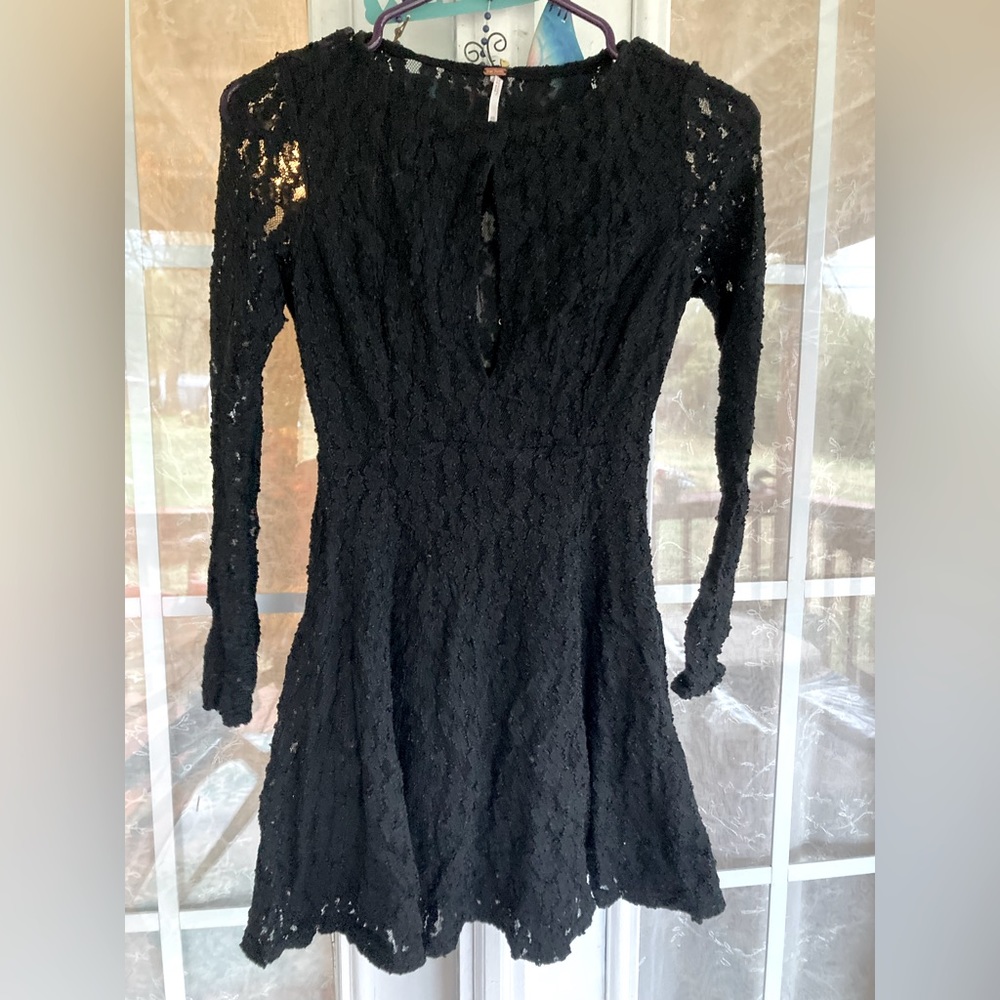 Free People XS sheer lace dress